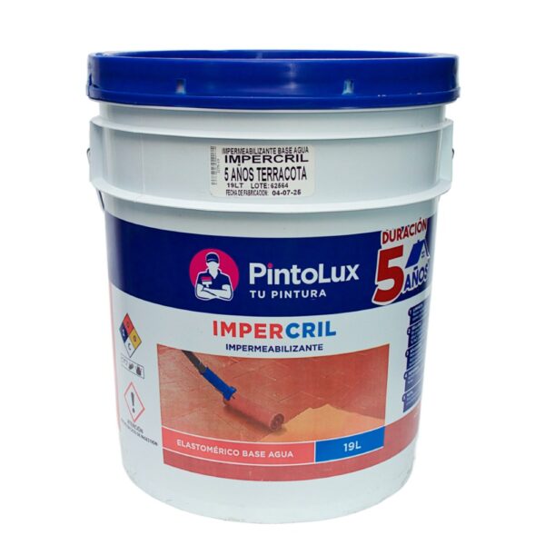ICT5-19 Impermeabilizante base agua impercril 5 años terracota 19L Impermeabilizante base agua impercril 5 años terracota 19L