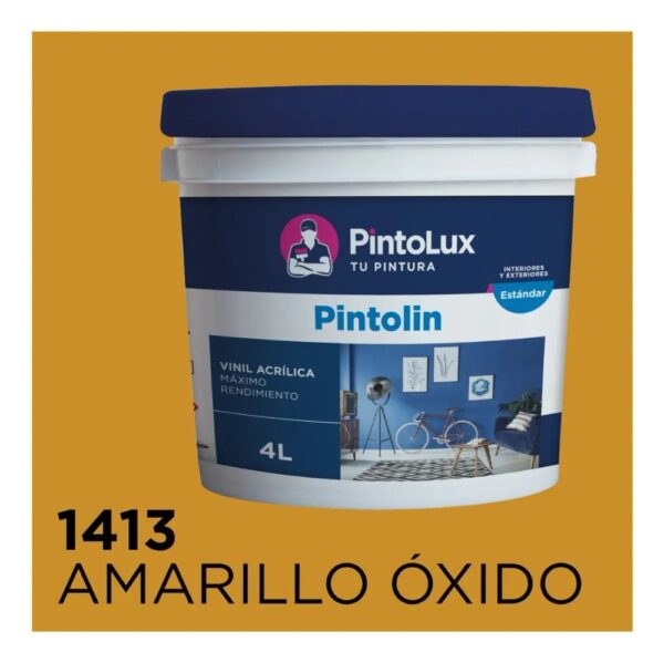 1413-4 Pintolin Amarillo Oxido Pintolin 4 Lts. Amarillo Oxido