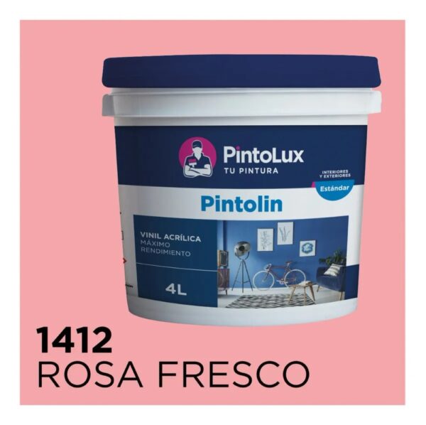 1412-4 Pintolin Rosa Fresco Pintolin 4 Lts. Rosa Fresco