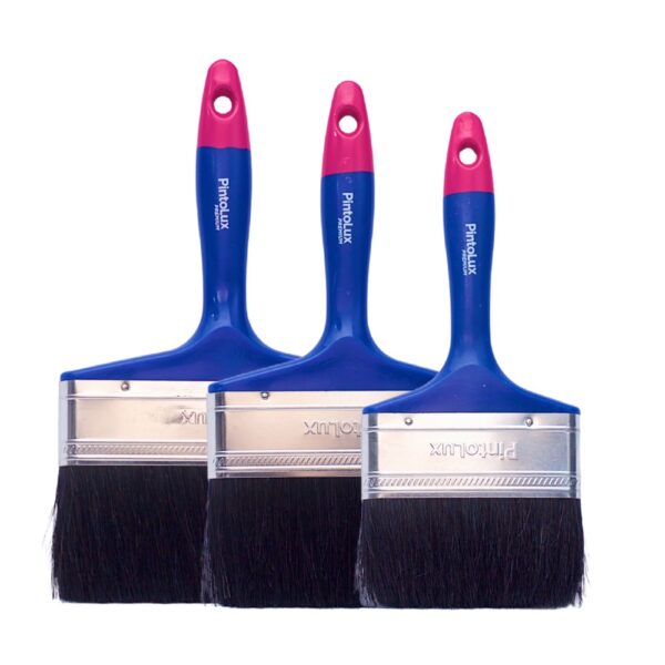 Combo De 3 Brochas Premium Pintolux Extragrandes