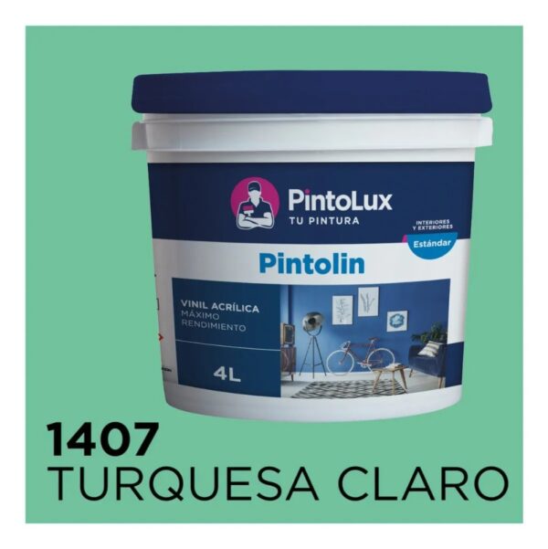 1407-4 Pintolin Turquesa Claro Pintolin 4 Lts. Turquesa Claro