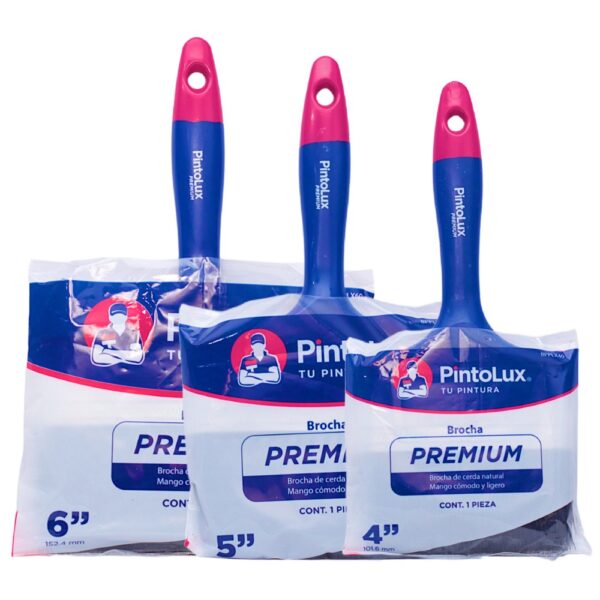 Combo De 3 Brochas Premium Pintolux Extragrandes