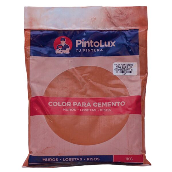 Color para cemento 1 kg Rojo Oxido