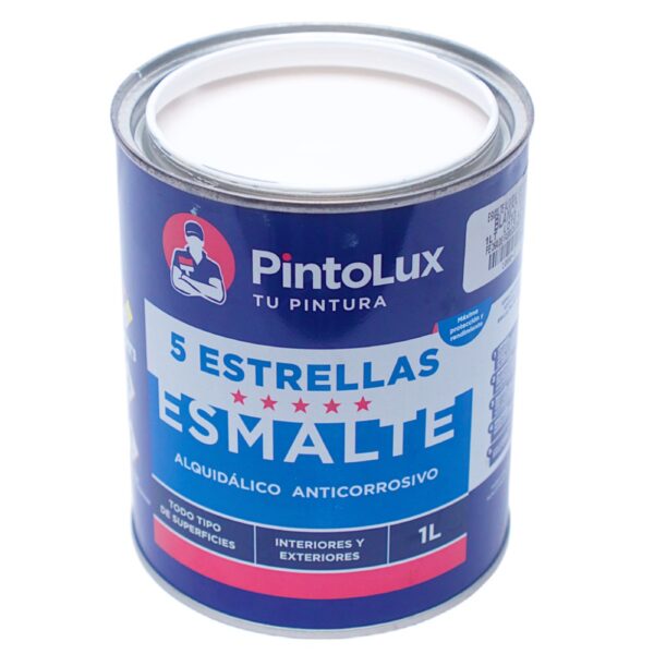 Esmalte 5 Estrellas 1 Lt. Blanco, Pintolux