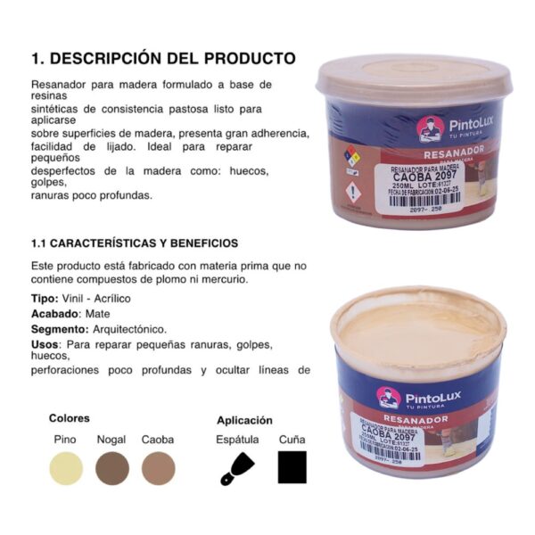 Resanador 250ml Caoba
