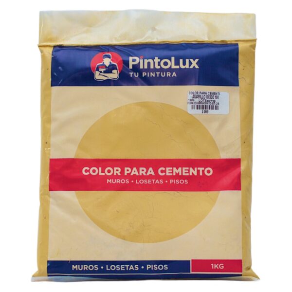 Color para cemento 1kg Amarillo Oxido