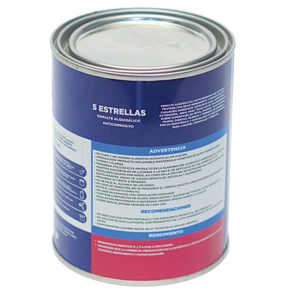 Mercado Libre Esmalte 5 estrellas 500ml. Blanco