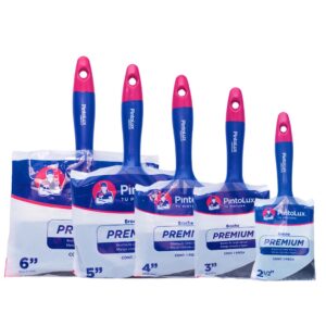 Combo De 5 Brochas Premium Pintolux Grandes Combo De 5 Brochas Premium Pintolux Grandes