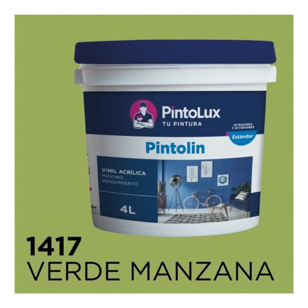 Pintolin 4 Lts. Verde Manzana Pintolin 4 Lts. Verde Manzana